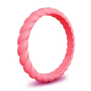 Women Silicone Wedding Engagement Ring Flexible Rubber Band Gym Sports Size4-10∆ - Picture 1 of 29
