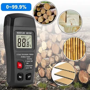 Digital LCD Wood Moisture Meter Detector Tester Humidity 0-99.9% Hygrometer Test - Picture 1 of 17