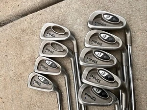 Ping I3 + Blue Dot Iron Set 2-9 +SW Stiff Flex Steel Shaft RH Rare Set - Picture 1 of 13