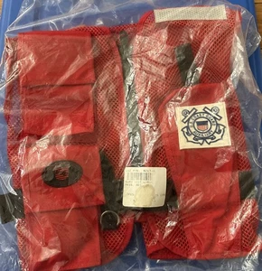 Chaleco de inspección vintage de la Guardia Costera de Estados Unidos con auxiliar 217-A - Imagen 1 de 10