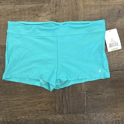 Pantalones cortos de bikini Next Good Karma para mujer talla XL verde azulado Foto 1 de 4