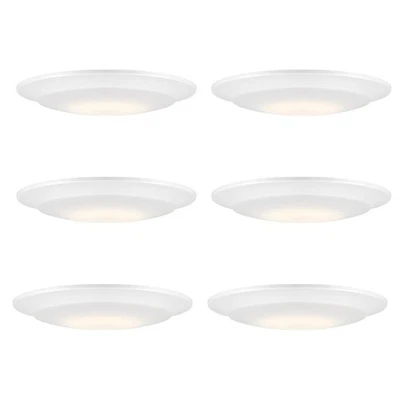 LED Recessed Ceiling Lights 6 Pack, 7 inch CCT Disk Light Fixtures, Dimmable,... - Image 1 of 4