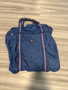 The Smuggler Travel Bag Navy Blue Red Vintage Luggage - Picture 1 of 6