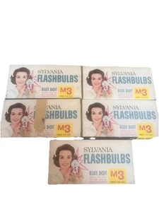 De Colección Flashbulbs M3 Sylvania Blue Dot Bombillas Juego de 5 cajas 60 bombillas en total - Imagen 1 de 8