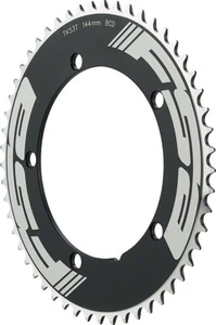 Full Speed Ahead Pro Track Chainring 53t 144 BCD 1/2 in x 1/8 in Aluminum Black - Picture 1 of 1