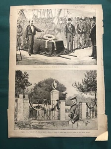 CAPRERA ( SS ) da pagina dell’Illustrazione Italiana del 1882. - Foto 1 di 2