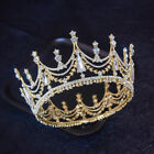Luxury Crystal Silver Gold AB Multi Queen Princess Round Crown Wedding Prom