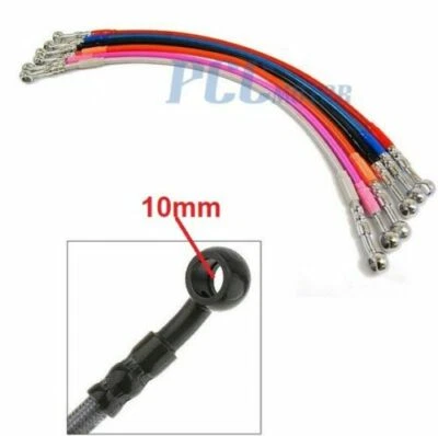  Manguera de freno delantera trenzada de acero inoxidable para scooter ciclomotor Gy6 GU03 Foto 1 de 2