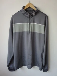 Footjoy Mens Quarter Zip Golf Top Grey Size XL - Picture 1 of 10