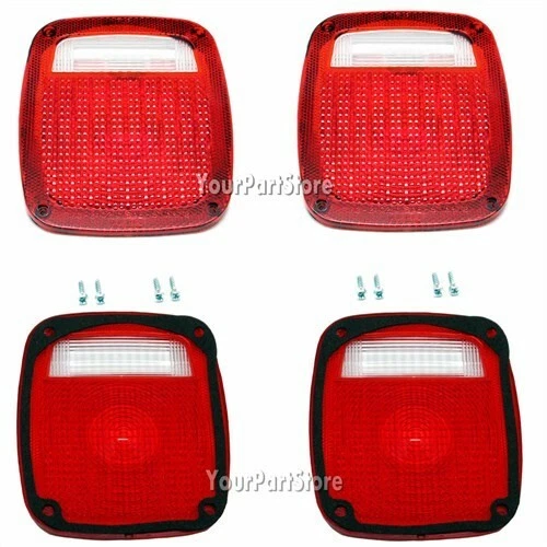 Juego de lentes de luz trasera para Jeep Wrangler CJ5 CJ7 CJ8 1976-2006 Foto 1 de 1