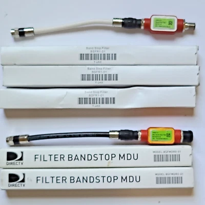 Directv Band Stop Filter (4x) BSFR1-01 and Filter Bandstop MDU (3x) BSFMDR0-01 - Image 1 of 4