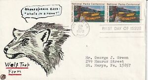 6 cent Wolf Trap National Parks June 26 1972 FDC First Day Vienna Virginia
