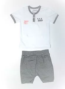 NWT, Baby Boy clothing, 2 piece set, shirt and shorts,95% Cotton, 5% Lycra - Picture 1 of 4