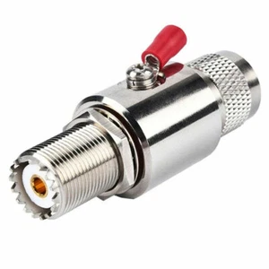UHF Lightning Arrestor PL-259 spina protezione sovratensioni fulmine PL259 (UHF maschio)... - Foto 1 di 11
