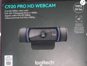 Kamera internetowa USB Logitech 960-000767 HD Pro C920, połączenia wideo, czysty dźwięk stereo - Zdjęcie 1 z 7