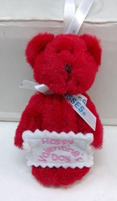 Boyds Bears Hershey Kisses RED Bear Happy Valentine's Day Ornament W/tag - Image 1 of 4
