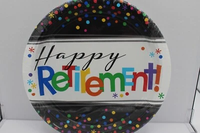 PLATO FIESTA FELIZ JUBILACIÓN 8 CUENTAS 10,5 PULGADAS C2224 Foto 1 de 4