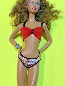 Barbie / Integrity Sexy Resort Beach Wear Bikini Swimsuit 2 Pc Mattel ☀️
