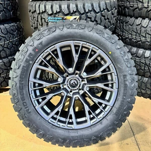 20x10 Fuel D848 Rebar Gray Wheels 35 AT RT Tires 8x170 Ford Super Duty F250 F350 - Picture 1 of 6