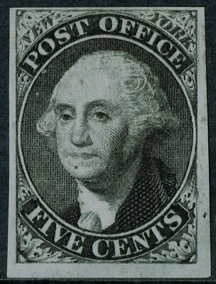 [st7001] New York N.Y. 5c Washington from the Plate of Nine (9X1P5 various) RARE - Image 1 of 2