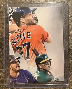 2018 On Demand MLB Postseason Mural Puzzle Jose Altuve Kris Davis Nolan Arenado - Picture 1 of 2