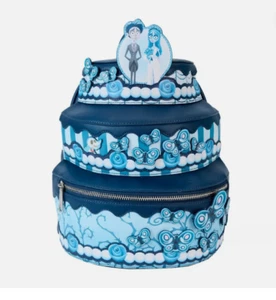 Loungefly Backpack Corpse Bride Wedding Cake Mini Backpack Blue - Picture 1 of 13