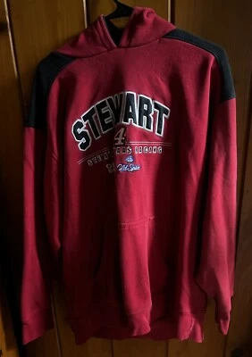 Winner's Circle Para hombres Tony Stewart Pullover Sudadera con Capucha Rojo/Negro XL Haas Racing-Pics Foto 1 de 4
