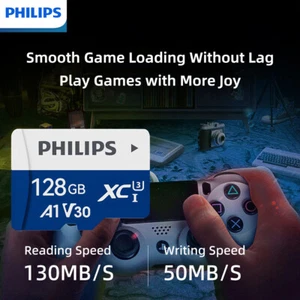 PHILIPS 128GB MicroSD Card, 130MB/s, Fast Transfer, 4K Ready for Smartphones - Picture 1 of 15