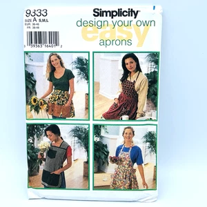 9333 UNCUT Vintage Simplicity Schnittmuster Misses Set Easy Schürzen S M Lg - Bild 1 von 4