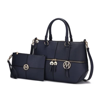 Женская сумка MKF Collection Maji веганская кожа с ремешком от Mia K темно-синяя - Изображение 1 из 4