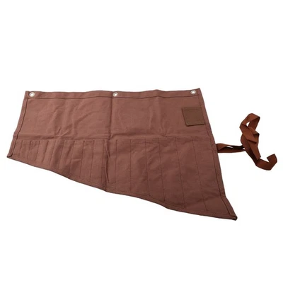 Sturdy Waxed Canvas Wrench Storage Solution Featuring 16 Convenient Pockets - Image 1 of 4