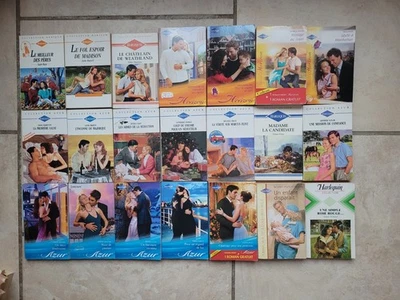 Lot de 21 livres Harlequin, Collections Azur, Horizon... - Photo 1/2