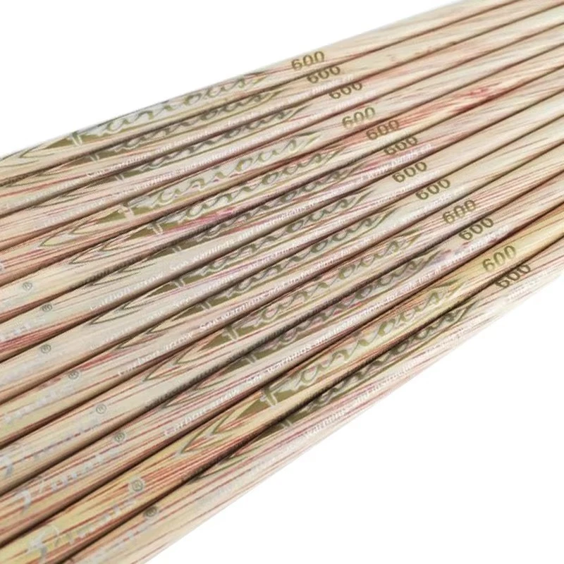 Archery Carbon Wood Skin Arrow Shaft Spine400 500 600 ID6.2mm 32inch Bow Hunting - Image 1 of 4