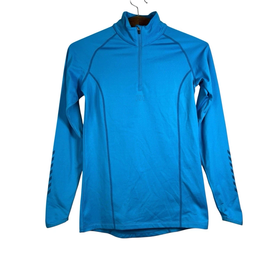 Sudadera deportiva Helly Hansen azul manga larga cuarto cremallera para mujer talla M Foto 1 de 4