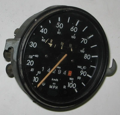 1975 Volkswagen Beetle VDO velocímetro 11.75 100MPH / 160KMH medidor de gás não testado VW - Imagem 1 de 4
