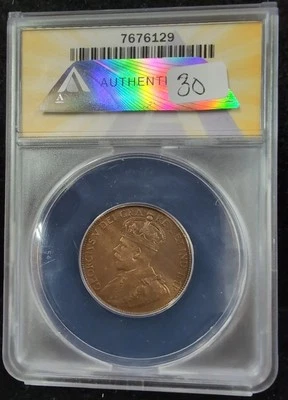 1917 1C CANADA  ANACS MS 62 BRN #4199 - Image 1 of 4
