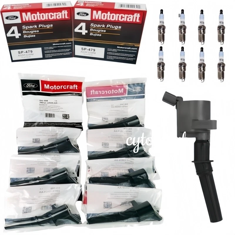 8X Ignition Coil Pack and Iridium Spark Plug For Ford F-150 4.6/5.4L DG508 SP479 Foto 1 de 4