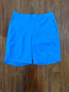 Louis Raphael Men's Golf Shorts Solid Blue Size 32 Inseam 9.75 Inches - Picture 1 of 4