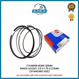 MERCEDES-BENZ SPRINTER 2.2 DIESEL ENGINE OM651 PISTON RINGS SET 6510300024 - STD - Zdjęcie 1 z 4