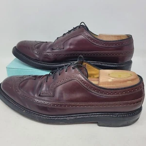 Florsheim Imperial 93605 VTG Shell Cordovan Longwings 9.5 D 5-Nail Royal Wingtip - Picture 1 of 9