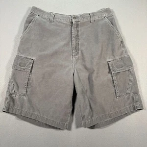 OP Ocean Pacific Corduroy Cargo Short Mens 36 Gray Skater Surf Beach Outdoor Y2K - Picture 1 of 12