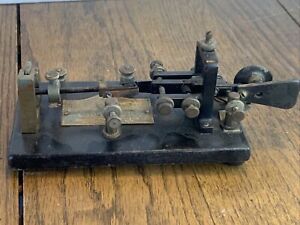 vintage 1921 Vibroplex Bug telegraph Morse code ham radio CW key