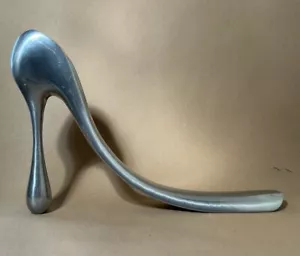 Manolo Blahnik X Habitat Stylised High Heel Shoe Horn Heavy Cast Aluminum - Picture 1 of 11