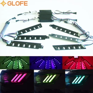 RGBW LED Multi-Color Changing Headlight DRL Accent For 2015-2017 Ford Mustang - Bild 1 von 10