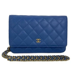 Authentic CHANEL Wallet on Chain Red Caviar Leather - Picture 1 of 7