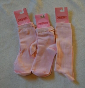 Gymboree PRIMA BALLERINA Pink Knee & Bow Socks 3 prs lot NWT 5-7 yr - Picture 1 of 1