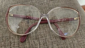 Nice 80's Vintage Silhouette Austria Eyeglasses 56 14 Maroon M 1145 Needs Lenses - Picture 1 of 13