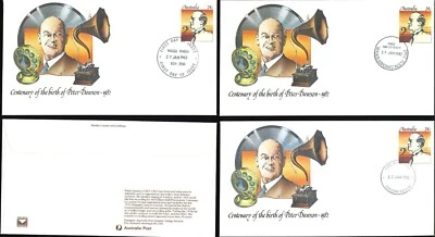 Australia 1982 Último FDC Set 11x Barítono Peter Dawson Centenario Matasellos Emisiones Foto 1 de 3