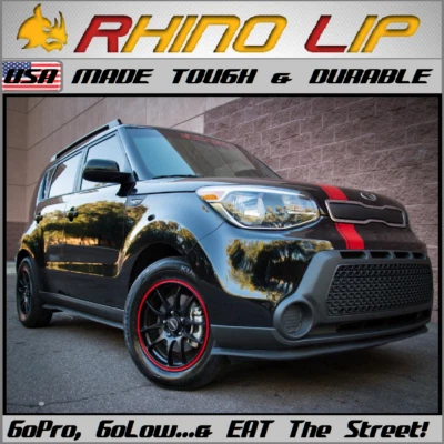 RhinoLip® Fits Kia: Rio5 Pride K5 Picanto Morning Rio + Flexible Rubber Chin Lip - Image 1 of 4