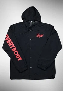 Independent Trading Raincoat Men’s Large Water-resistant Hooded Windbreaker Y2K - Picture 1 of 14